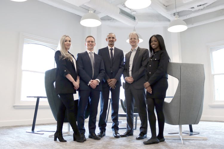 From left to right: Leah Bouckley, Stuart McDonald, Sufyan Mulla, Ben Acheson and Alicia Robinson