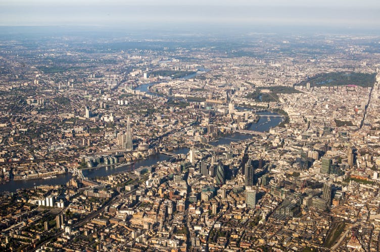 London aerial view